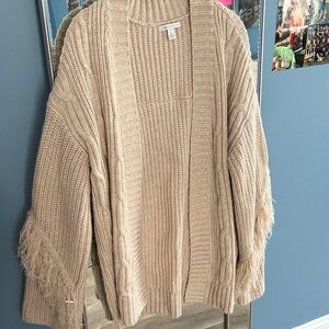 Women’s Cozy Beige Cable Knit Sweater